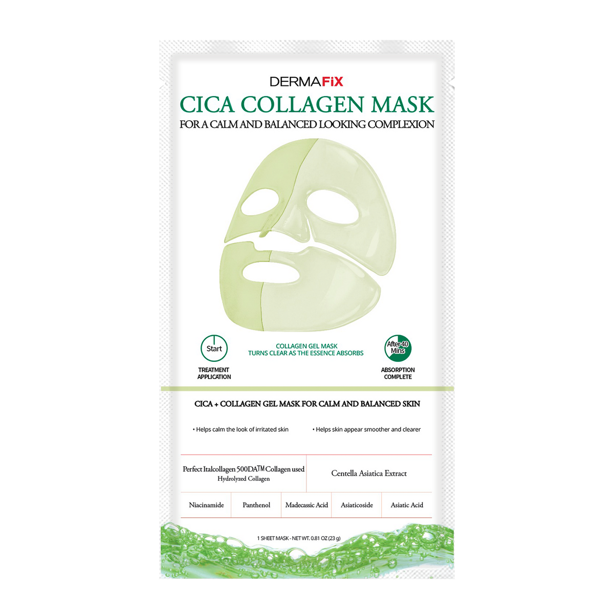 CICA COLLAGEN MASK - 4 Pack